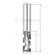 Фреза алмазная Rotis D=12x25.4x70 S=12 (1+1)Z (4 алмазных зуба + 1 алмазный врезной) Rotis 110.1212251