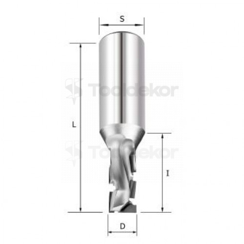 Фреза алмазная D=12х25.4x90 S=20 (1+1)Z Rotis 110.1220251