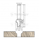 Фреза алмазная "Скругление" TD-122 R=5 D=22x20x73 S=12 Rotis 122212.01