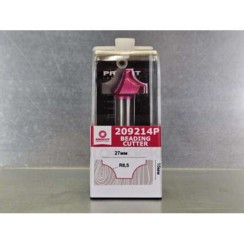 Фреза профильная для фасадов D27xI15xL60 R=8.5 S=12 PROCUT 209214P