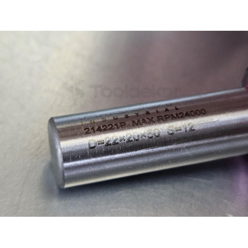 Фреза для выравнивания поверхностей Z=2 D22xI20xL50 S=12 PROCUT 214221P