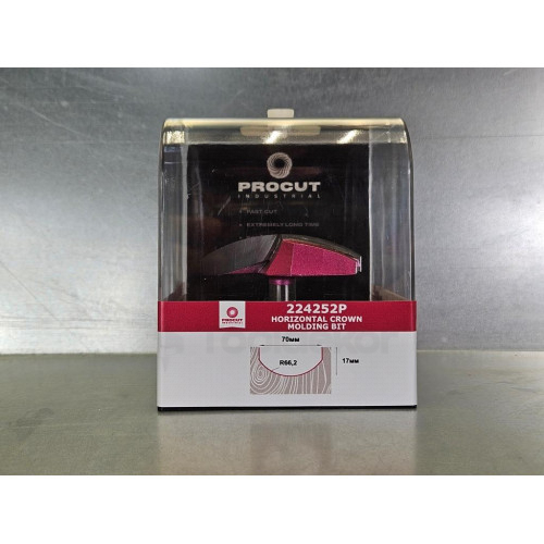 Фреза профильная для фасадов D70xI17xL62 R=66.2 S=12 PROCUT 224252P