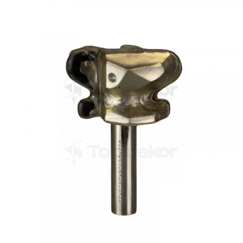 Фреза ручка алмазная PCD R1=3.2 R2=6.35 D=47.6x28.5x73.5 S=12 Rotis 555482.01