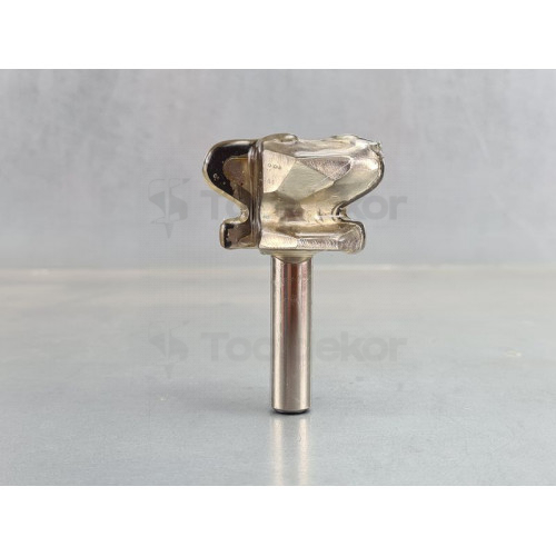 Фреза ручка алмазная PCD R1=3.2 R2=6.35 D=47.6x28.5x73.5 S=12 Rotis 555482.01