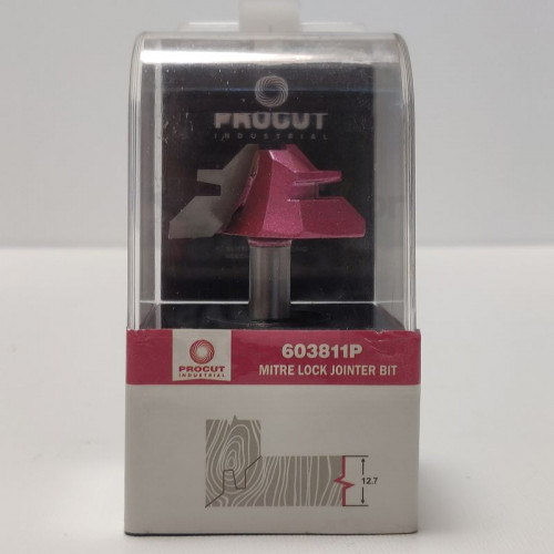Фреза угловое сращивание 45° Z=2 D=38.1x12.7x45 S=8 PROCUT 603811P