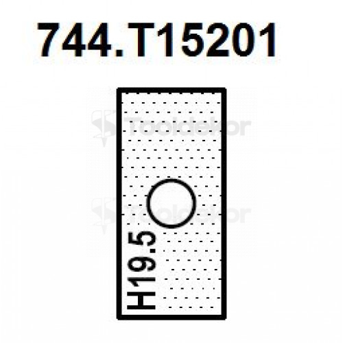 Нож прямой (T15201) для 1472516512 Rotis 744.T15201