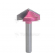 Фреза V-образная пазовая с углом 120гр. i1=7 D=22x12x43 S=6 PROCUT PROFESSIONAL A1007