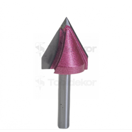 Фреза V-образная пазовая с углом 60р. i1=19 D=22x25x55 S=6 PROCUT PROFESSIONAL A1009