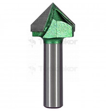 Фреза пазовая галтельная (V-образная) D=28x17,5x62,5 S=12 GREENCUT BX11227