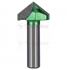 Фреза пазовая галтельная (V-образная) D=30x17x62 S=12 GREENCUT BX11228