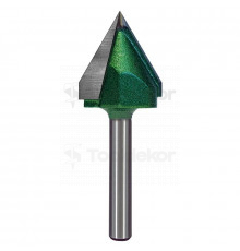 Фреза пазовая галтельная (V-образная) D=22xH21xL59 V=60 S=6 GREENCUT BX11281
