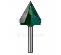 Фреза пазовая галтельная (V-образная) D=32xH30xL73 V=60 S=8 GREENCUT BX11289