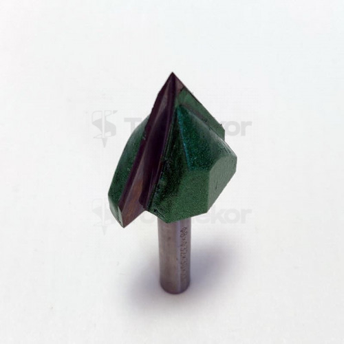 Фреза пазовая галтельная (V-образная) D=32xH30xL73 V=60 S=8 GREENCUT BX11289