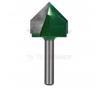 Фреза пазовая галтельная (V-образная) D=32xH25xL68 V=90 S=8 GREENCUT BX11290