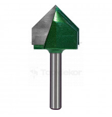 Фреза пазовая галтельная (V-образная) D=32xH25xL68 V=90 S=8 GREENCUT BX11290