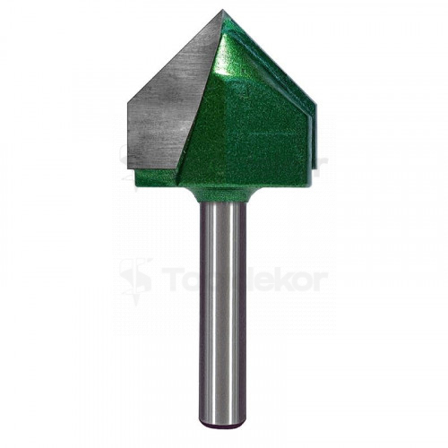 Фреза пазовая галтельная (V-образная) D=32xH25xL68 V=90 S=8 GREENCUT BX11290
