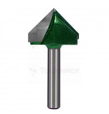 Фреза пазовая галтельная (V-образная) D=32xH19xL62 V=90 S=8 GREENCUT BX11291