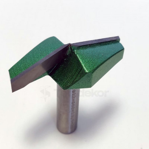 Фреза пазовая галтельная (V-образная) D=60xH13.5xL58 V=150 S=12 GREENCUT BX11303