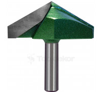 Фреза пазовая галтельная (V-образная) D=50xH20.6xL52 V=120 S=8 GREENCUT BX11304