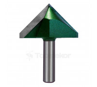 Фреза пазовая галтельная (V-образная) D=60xH35xL80 V=90 S=12 GREENCUT BX11307