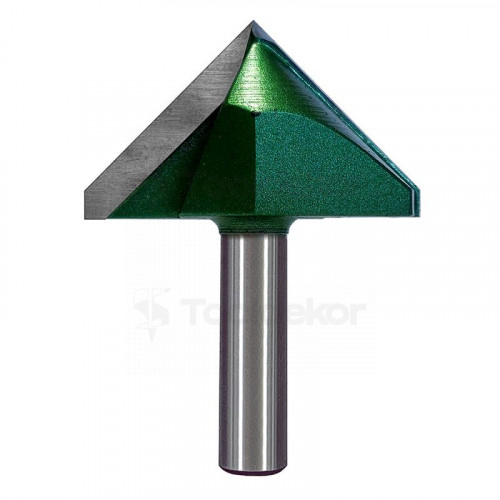 Фреза пазовая галтельная (V-образная) D=60xH35xL80 V=90 S=12 GREENCUT BX11307