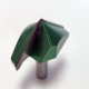 Фреза пазовая галтельная (V-образная) D=60xH35xL80 V=90 S=12 GREENCUT BX11307