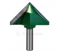 Фреза пазовая галтельная (V-образная) D=70xH40xL85 V=90 S=12 GREENCUT BX11308