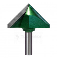 Фреза пазовая галтельная (V-образная) D=70xH40xL85 V=90 S=12 GREENCUT BX11308