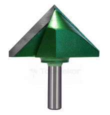 Фреза пазовая галтельная (V-образная) D=80xH45xL90 V=90 S=12 GREENCUT BX11309