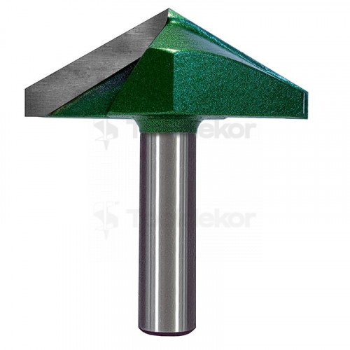 Фреза пазовая галтельная (V-образная) D=60xH23xL68 V=120 S=12 GREENCUT BX11310