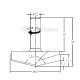 Фреза профильная для фасадов D=60x14x57 S=12 V=153° GREENCUT BX11900