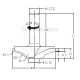 Фреза профильная для фасадов D=50x11x50 S=12 GREENCUT BX11902