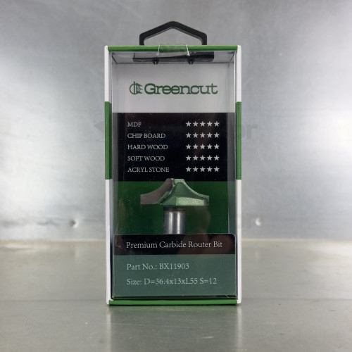 Фреза профильная для фасадов D=36x11x50 S=12 GREENCUT BX11903