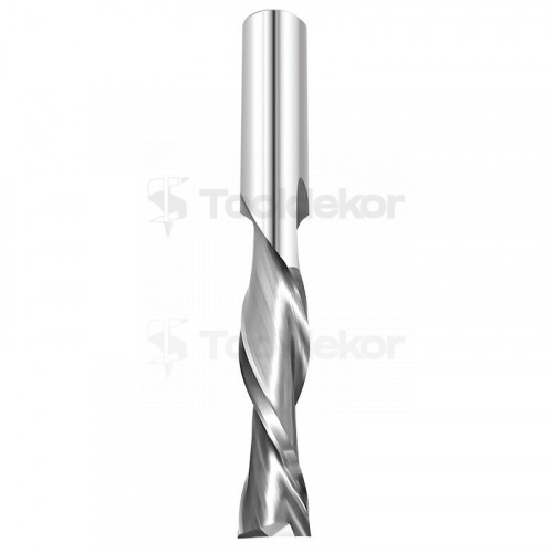 Фреза спиральная Z2 D=3,175x15x50 S=3,175 (нижний рез) по древесине, фанере Tideway LC19231755